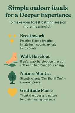 Simple Outdoor Rituals for a Deeper Experience