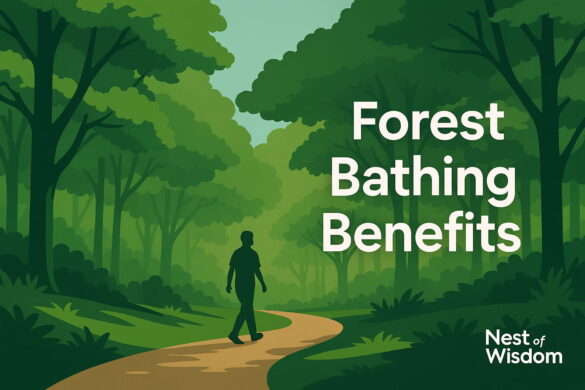 Forest Bathing Benefits feature image illustration