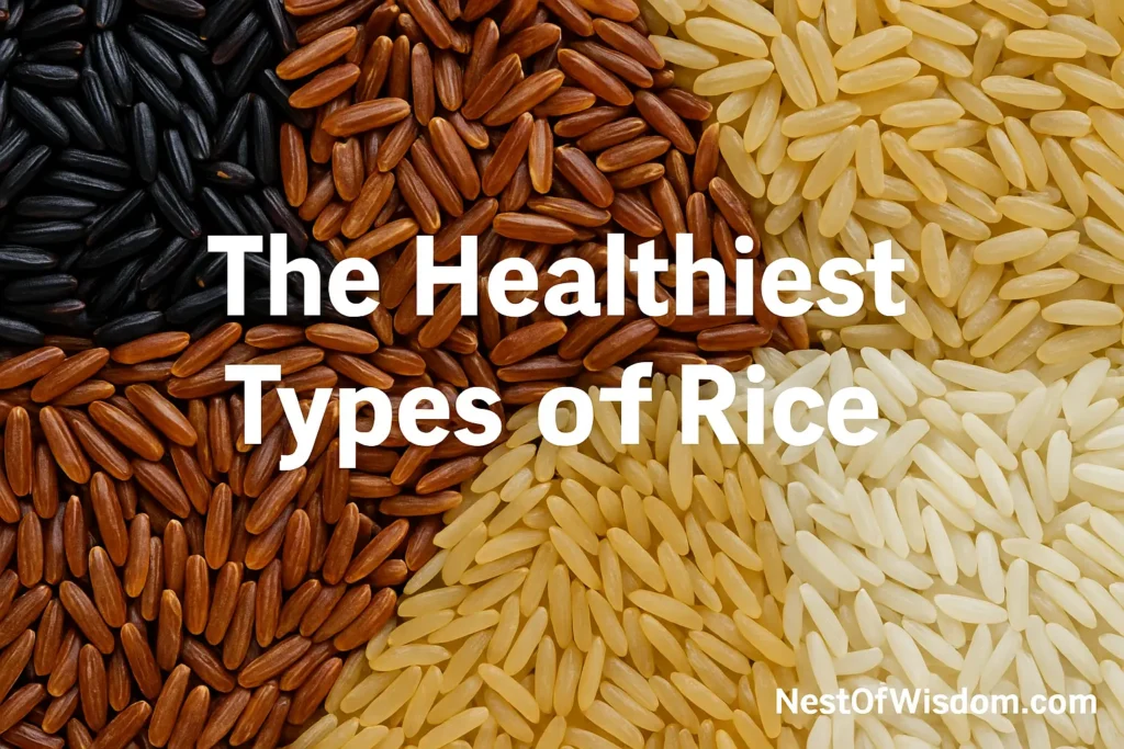 The Healthiest Types of Rice with colorful grains