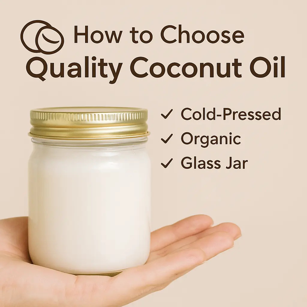 How to Choose Quality Coconut Oil – Cold-Pressed Organic in Glass Jar