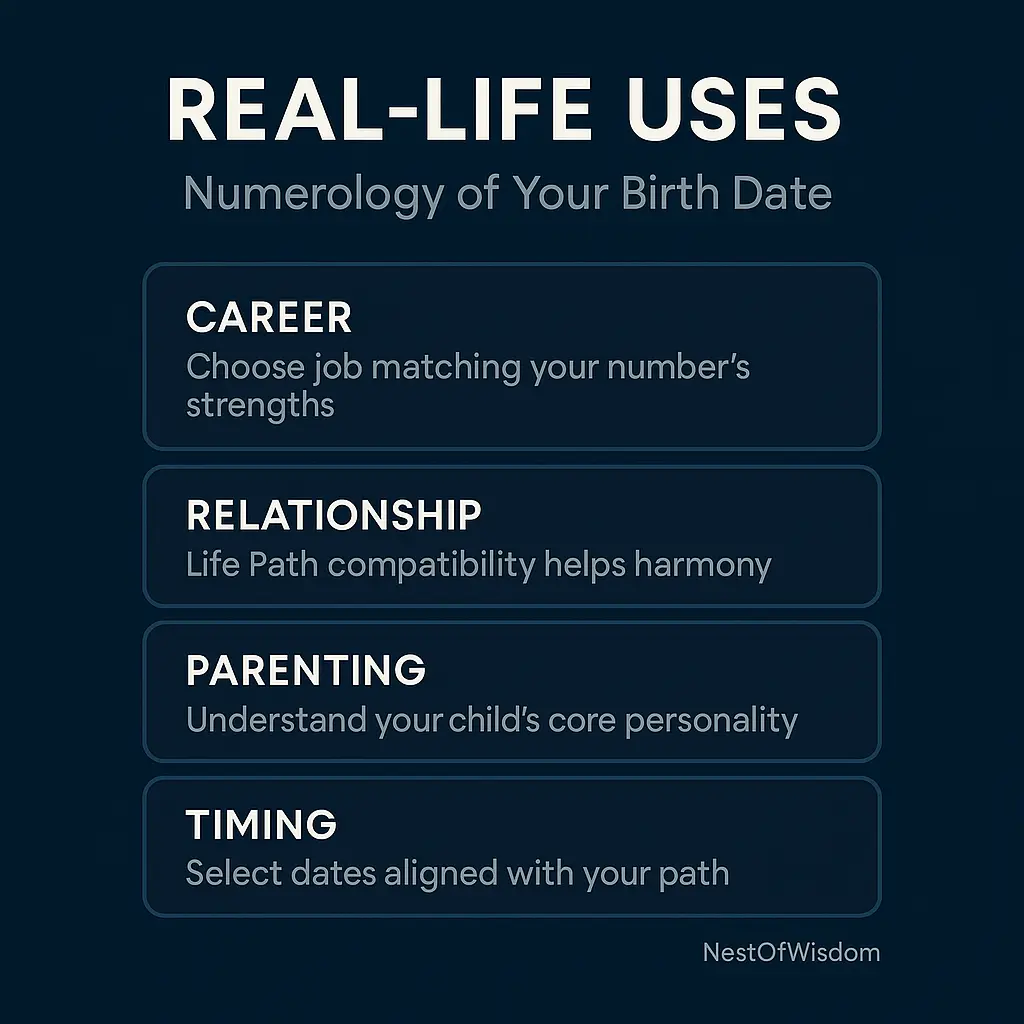 Real-Life Uses of Numerology of Your Birth Date – infographic