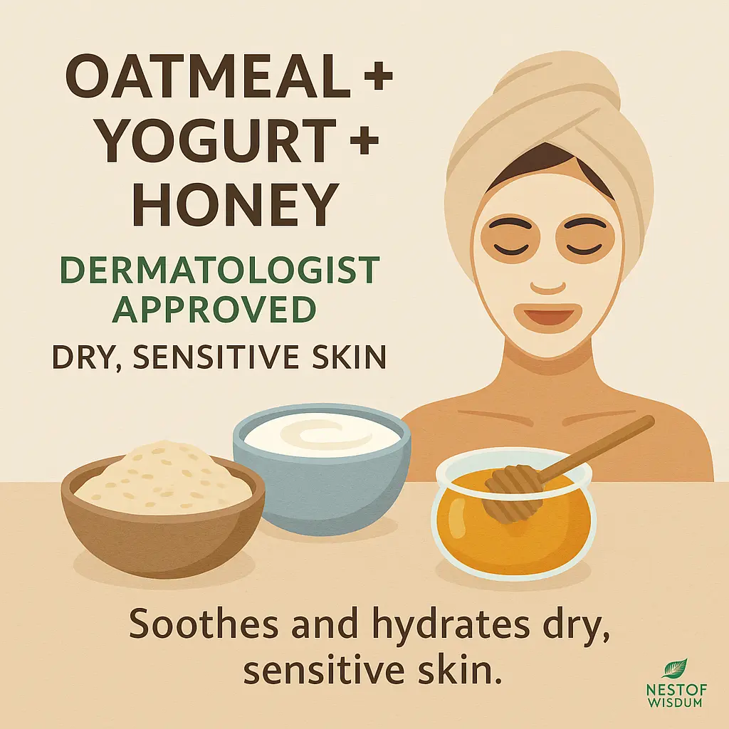 Oatmeal Yogurt Honey – Dermatologist Approved Face Mask for dry sensitive skin