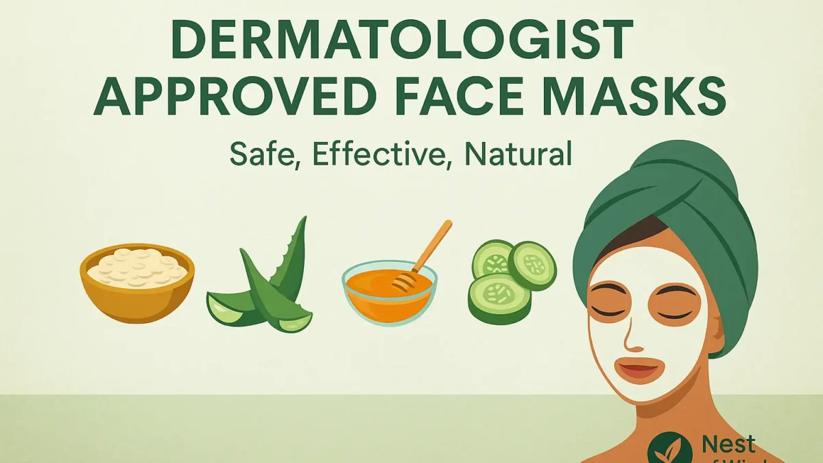 🌿 Dermatologist Approved Face Masks – 5 Best Natural Recipes Backed by Science