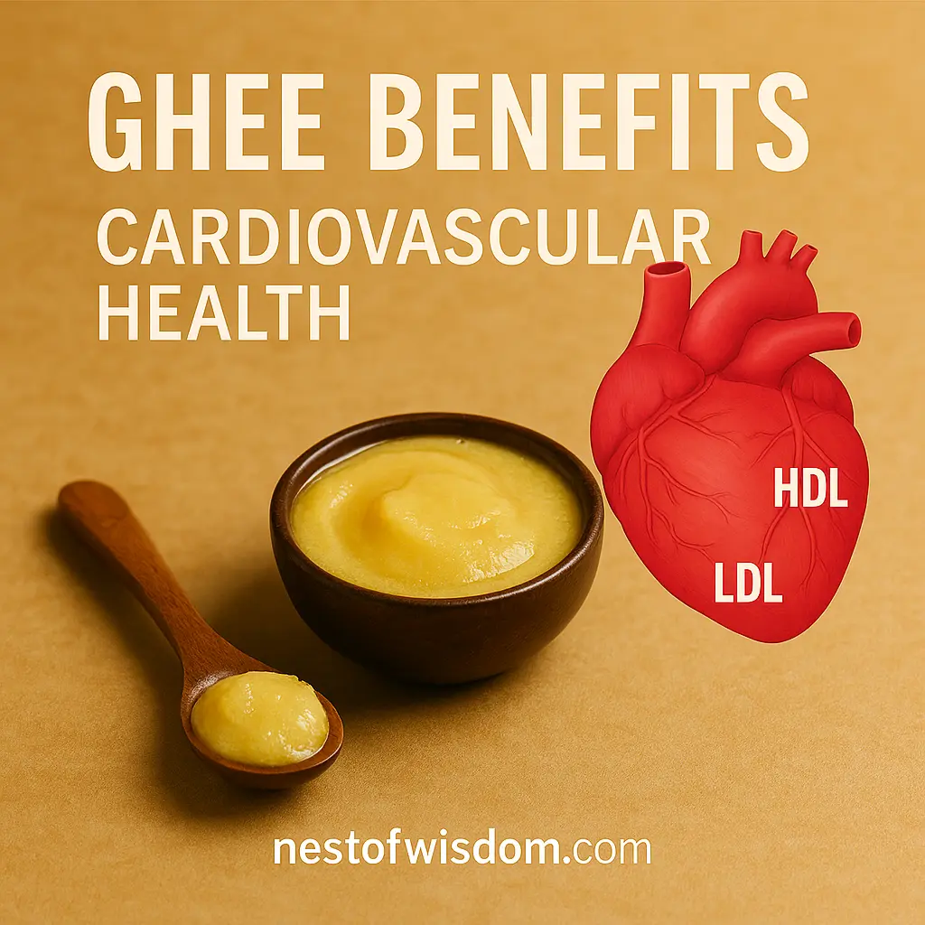 Ghee Benefits for Cardiovascular Health with Heart and Cholesterol Support