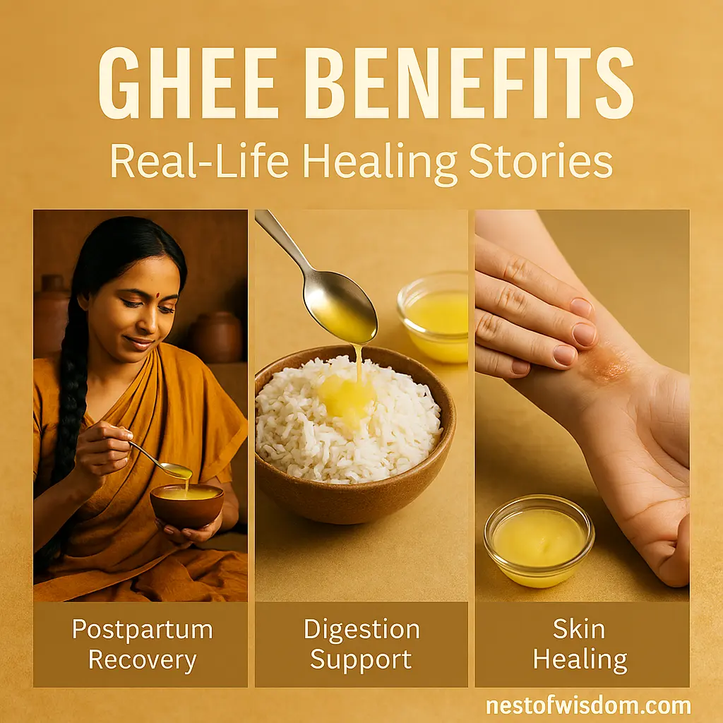Ghee Benefits Real-Life Healing Stories for Digestion, Postpartum Recovery, and Skin Healing