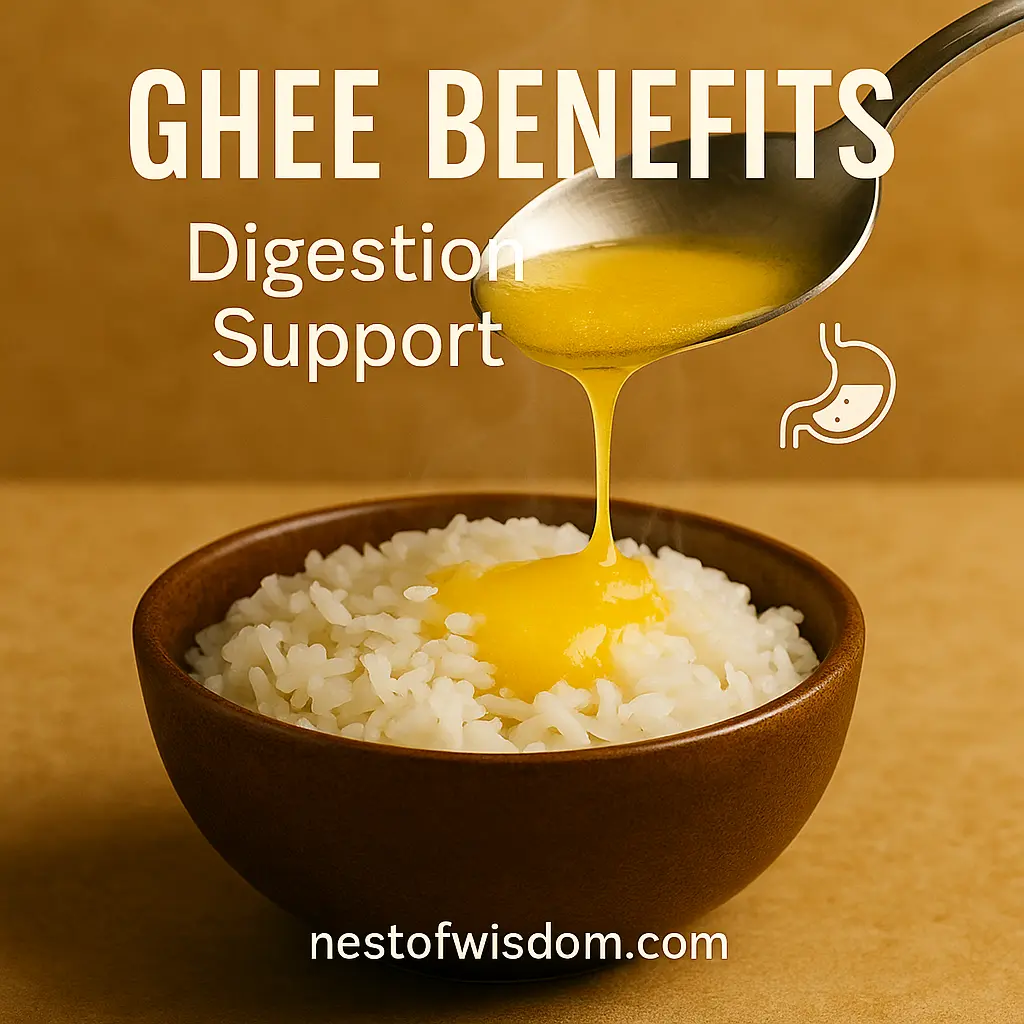 Ghee Benefits for Digestion with Rice and Gut Health Support