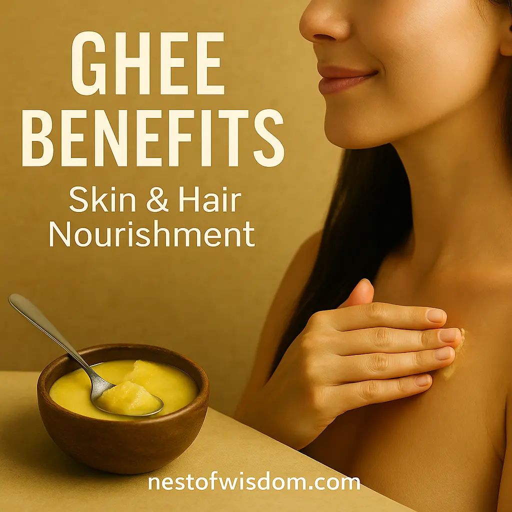 Ghee Benefits for Skin and Hair Nourishment and Moisturizing