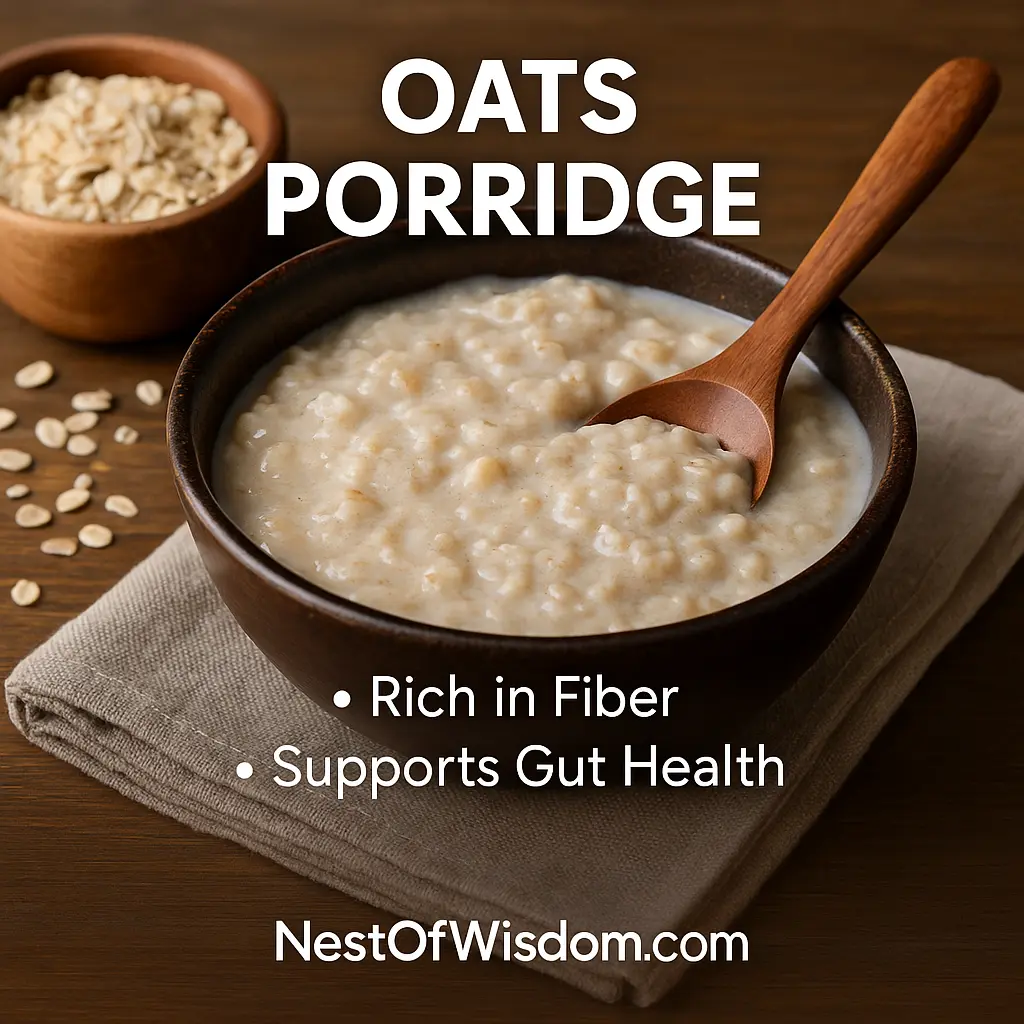 High-Fiber Foods for Constipation Relief – Oats Porridge