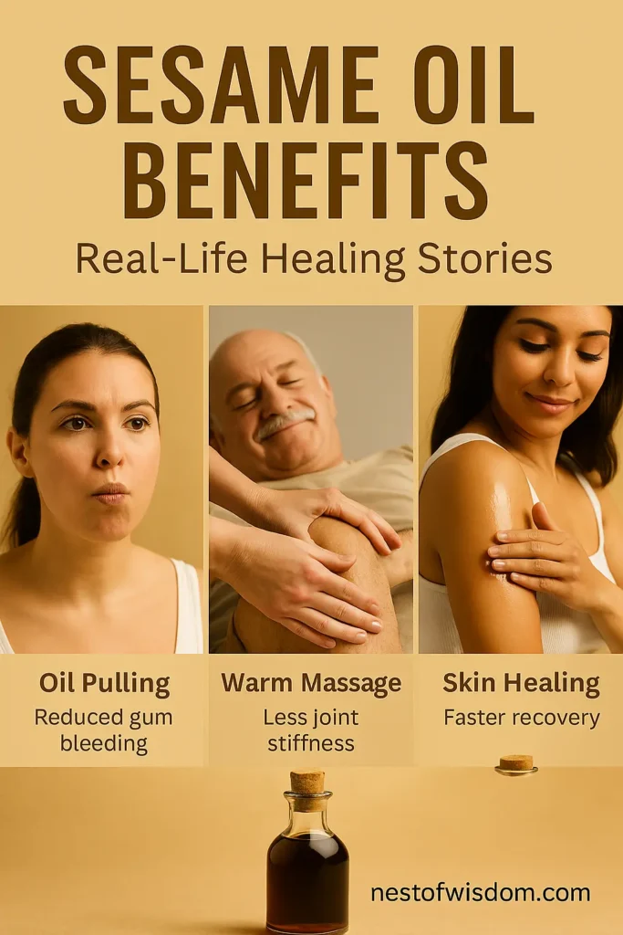 Sesame Oil Benefits Real-Life Healing Stories for Oral Health, Joint Pain, and Skin Recovery