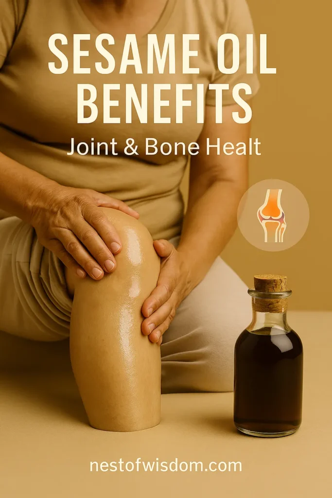 Sesame Oil Benefits for Joint and Bone Health with Warm Massage