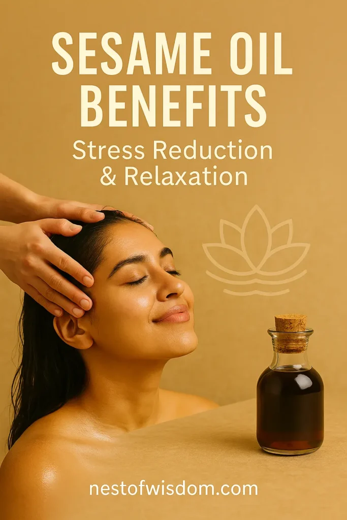Sesame Oil Benefits for Stress Reduction and Relaxation through Massage