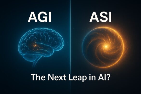 AGI vs ASI feature image – Artificial General vs Superintelligence