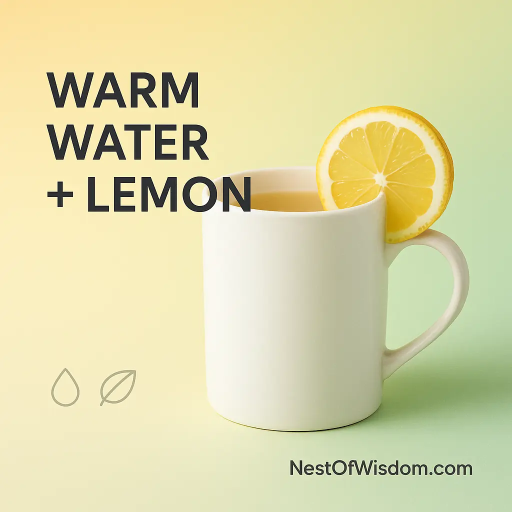 Daily Habits for Weight Loss — warm water with lemon in the morning