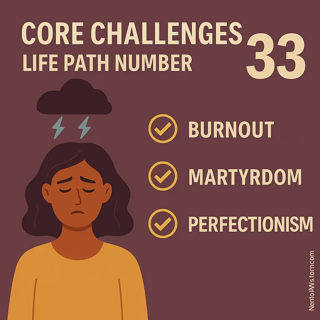Core Challenges of Life Path Number 33 – Self-Sacrifice, Overwhelm, Emotional Sensitivity