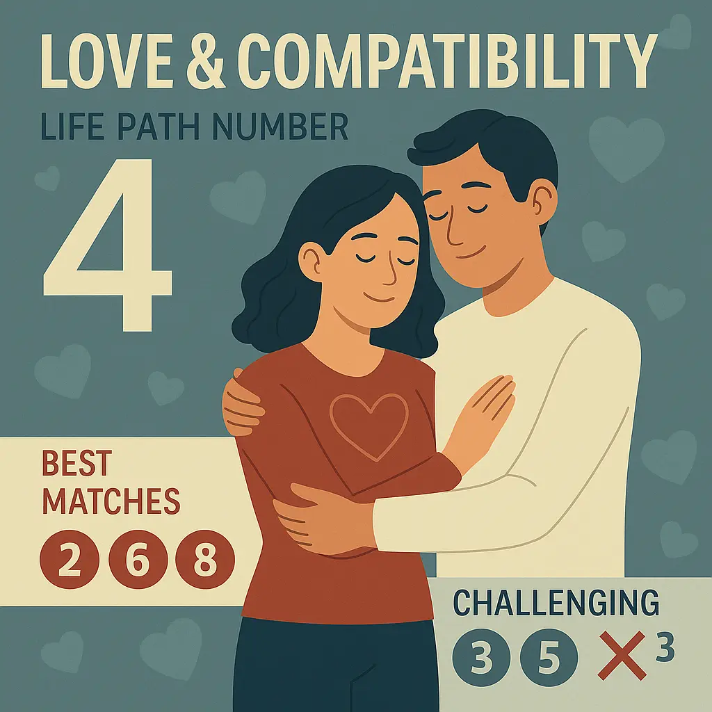 Life Path Number 4 love and compatibility — loyalty, trust, long-term commitment
