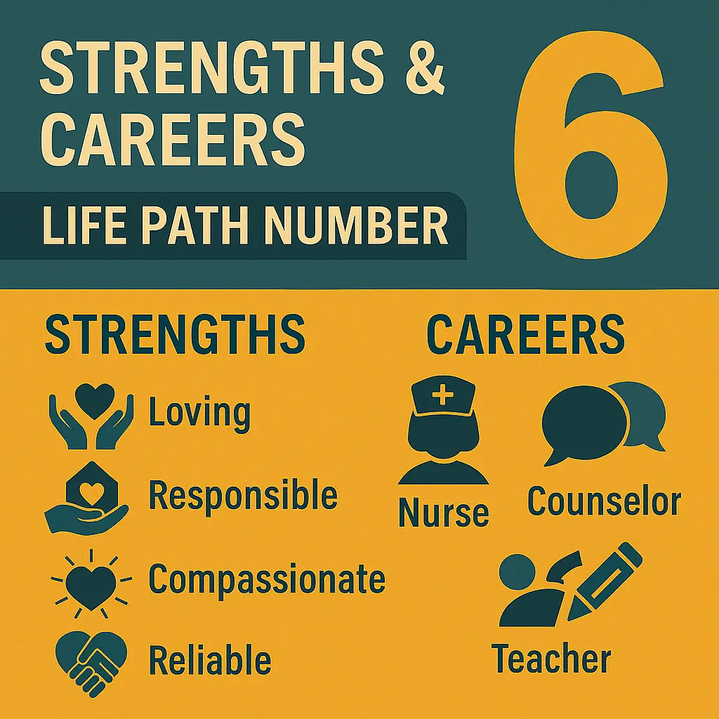Strengths & Careers of Life Path Number 6 — teacher, counselor, healer, artist, community leader