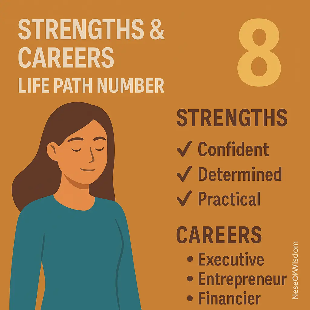 Life Path Number 8 Strengths and Careers – Leadership, Finance, Management