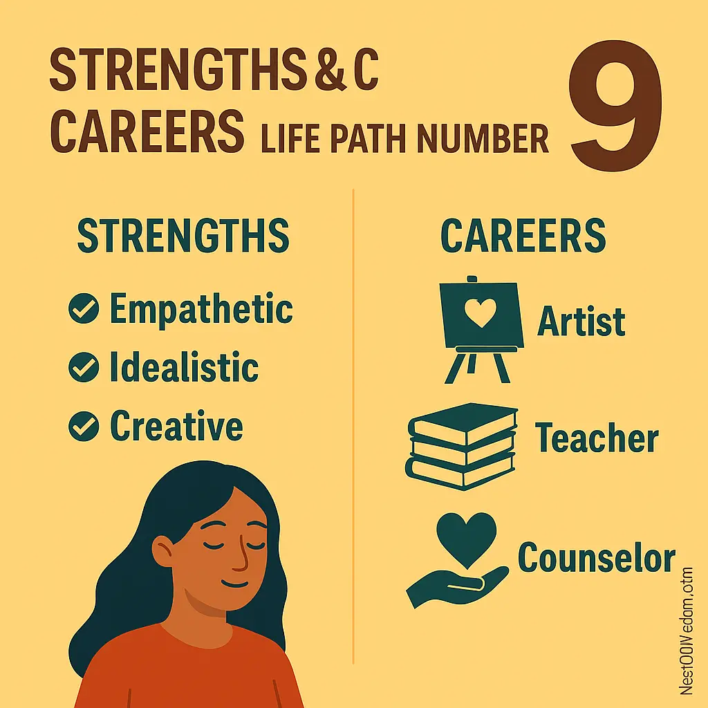 Strengths & Careers of Life Path Number 9 – Empathetic, Idealistic, Creative