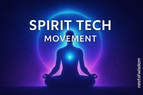 Spirit Tech Movement futuristic meditation with technology